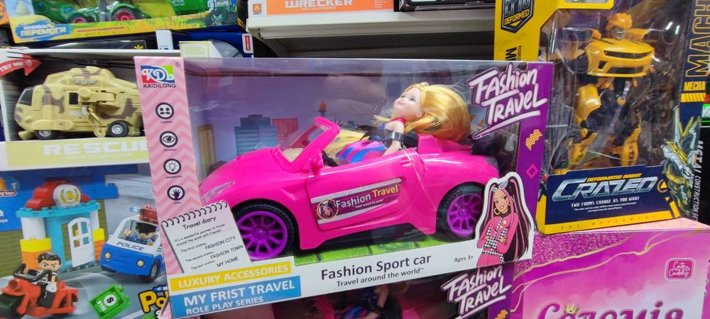 Кабриолет Барби автомобиль Barbie машина travel авто з Німеччини