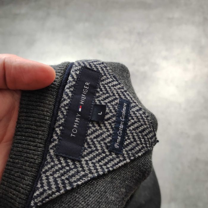 MĘSKA Elegancka PREMIUM Kamizelka Sweterek PIMA Kaszmir Tommy Hilfiger