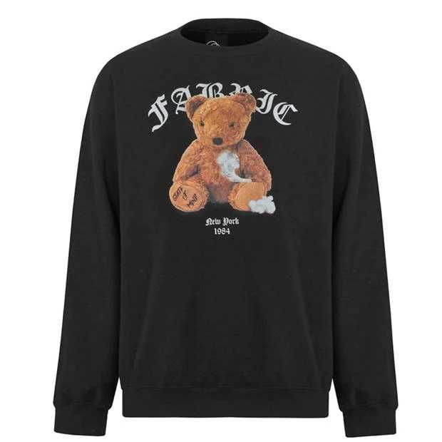 FABRIC Bear Nowa Bluza Męska Miś L-XL Sweter Bawełna Oryginalna 100%