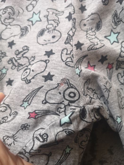 Piżamy letnie dziewczęce kraina lodu Elsa snoopy 134-140