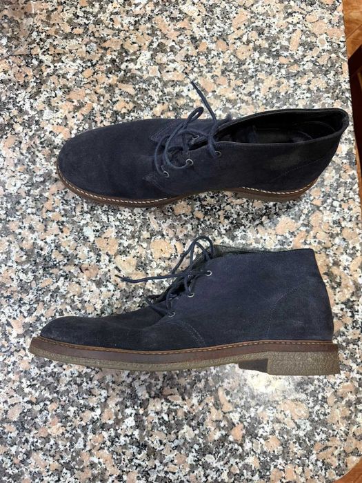 Botas camurça marinho homem 46