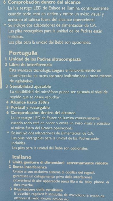 Intercomunicador bebé Philips