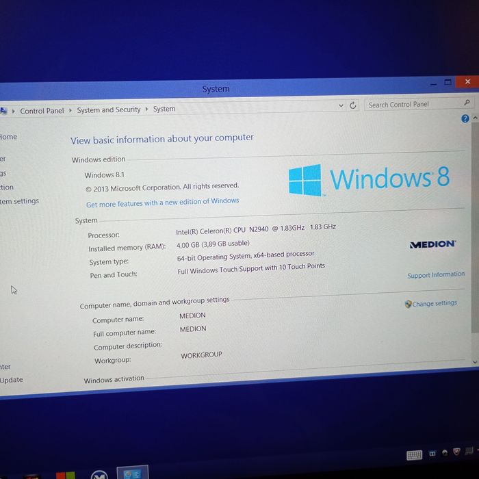 Notebook Medion Akoya P2214T