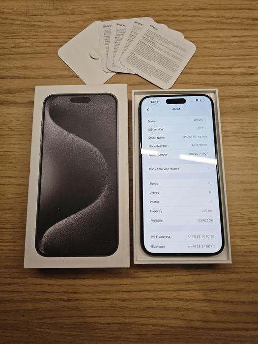 iPhone 15 pro max 256 gb sprawny bardzo dobry stan! okazja!