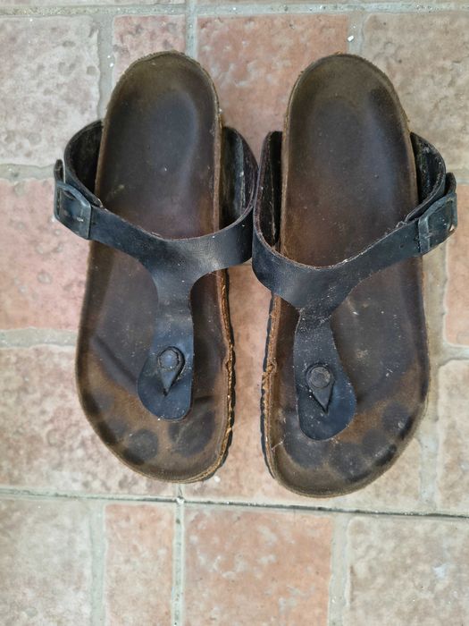 Sandálias Birkenstock em Couro para mulher