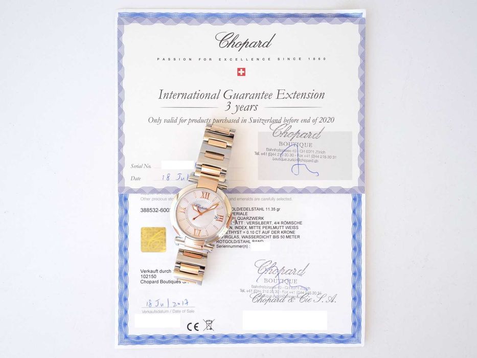 Chopard Imperiale 36 Steel 18K Rose Gold MOP Dial