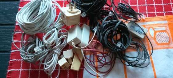 Kable ethernet złączki cały zestaw kilkadziesiąt metrów.Okazja.
