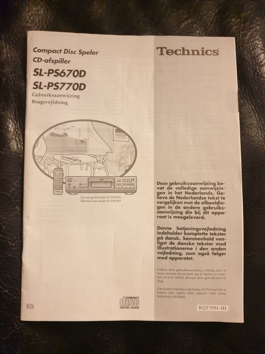 Technics-nowa instrukcja obsługi CDP  SL-PS770D/670D