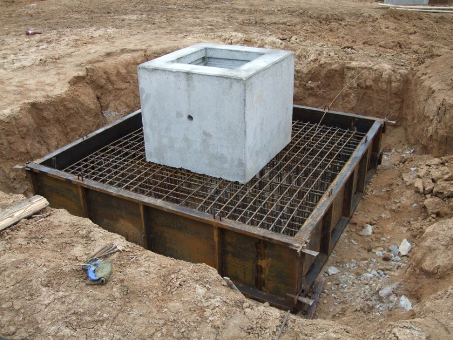 Бетонные работы, монолитные конструкции, бетонный фундамент