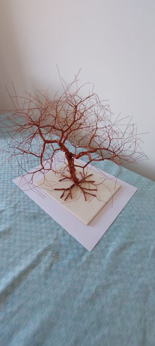 Bonsai de cobre de armonia e cura