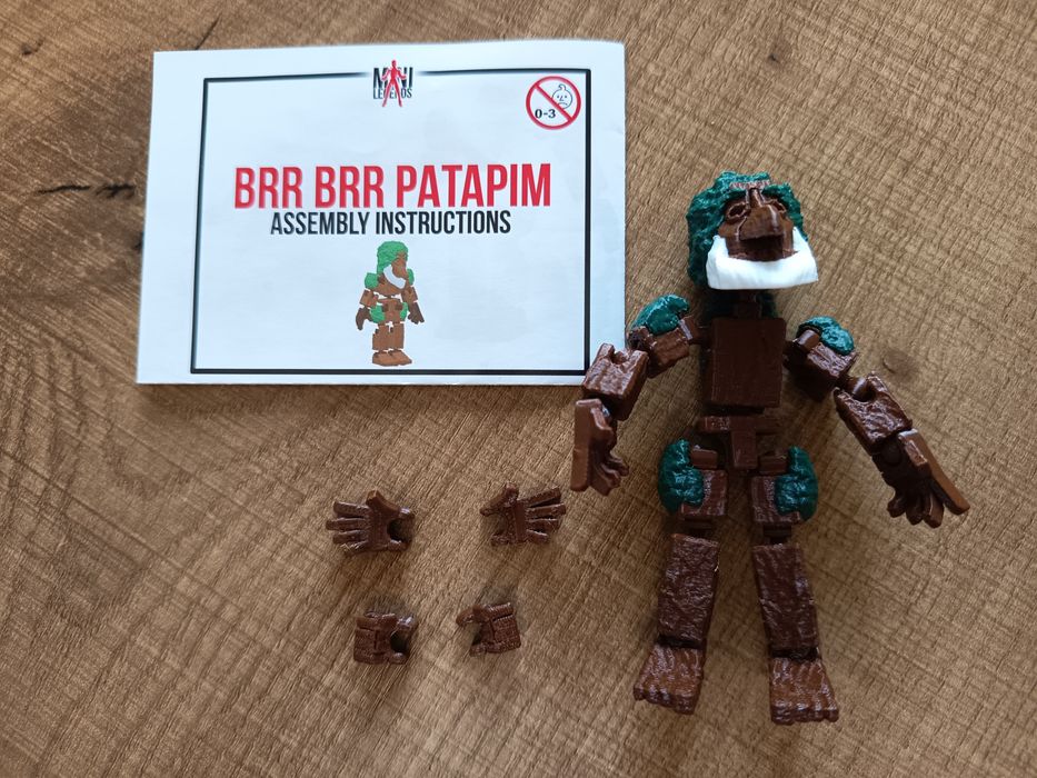 Figurka akcji Mini Legendy Brainrot  Bar Bar Patapim