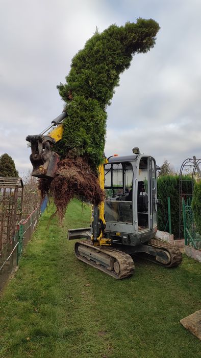 Minikoparka Usługi ziemne wykopy przyłącza prad gaz woda kanalizacja