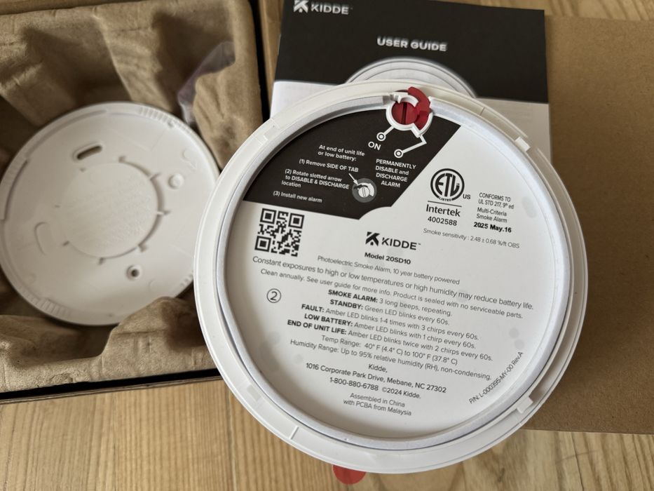 Автономні датчики диму (smoke alarm) Kidde  20SD10. НОВІ!
