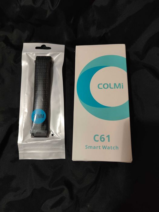 смарт часы Colmi C61 + ремешок в подарок, Huawei band7+ремешок, защ.ст