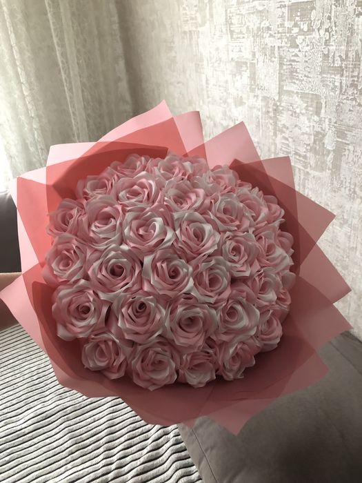 Букет ручної роботи, троянди