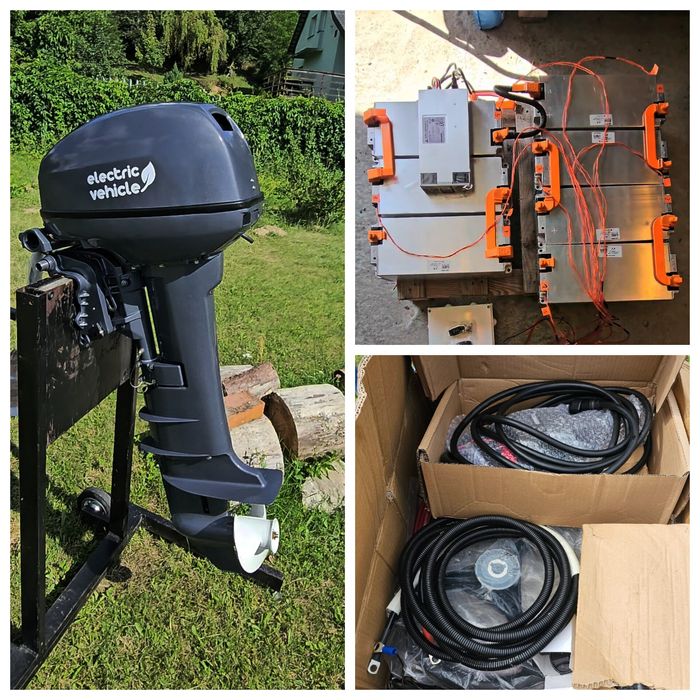 Elektryczny Silnik zaburtowy 12 kw bateria 17.5 kwh zestaw kit