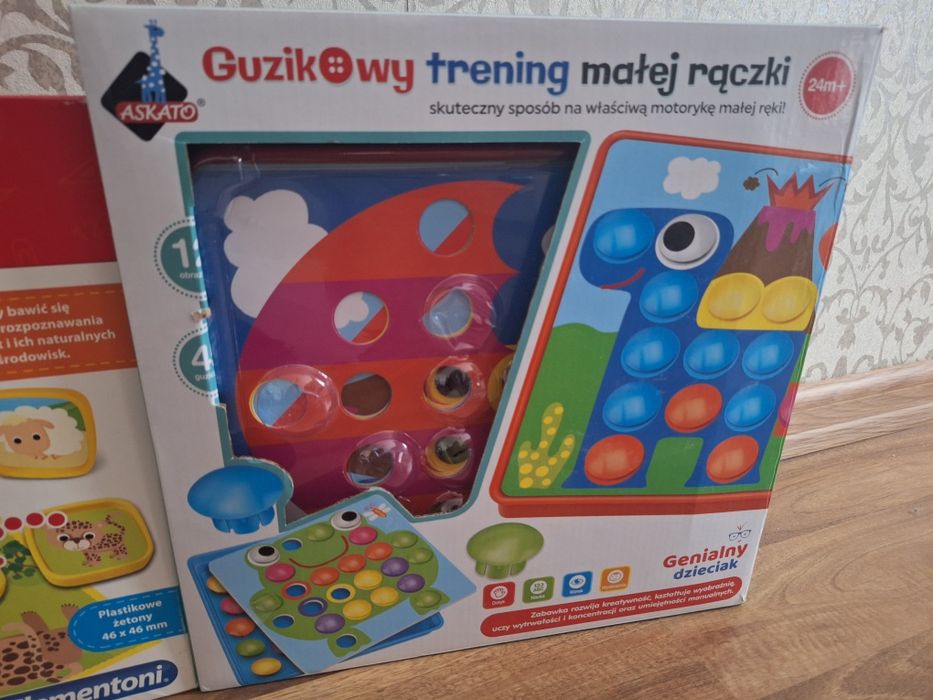 Gry, puzzle dla 2 - latka