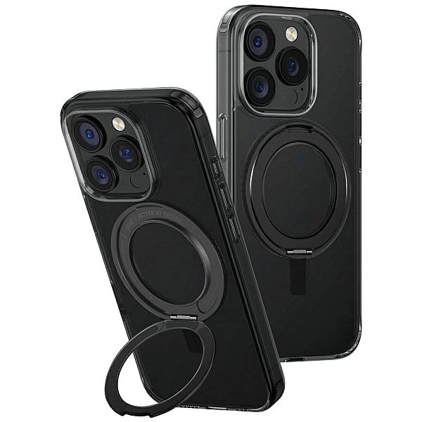 Etui UNIQ Swivix 360 Rotating Kickstand na iPhone 16 Pro - czarne