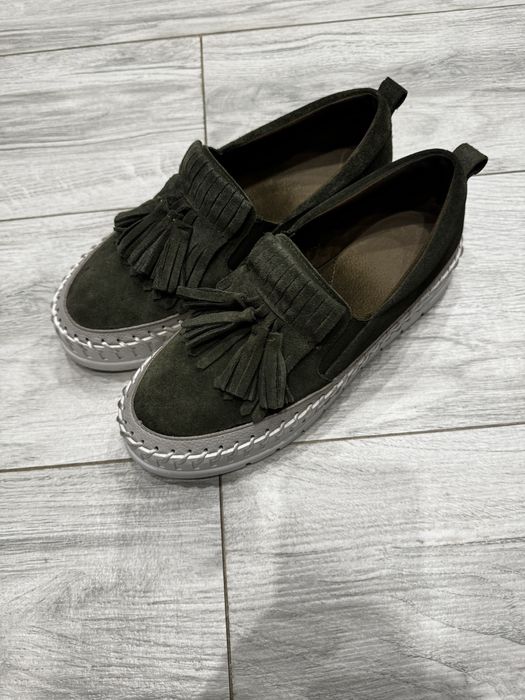 Mokasyny nabuk roz . 38