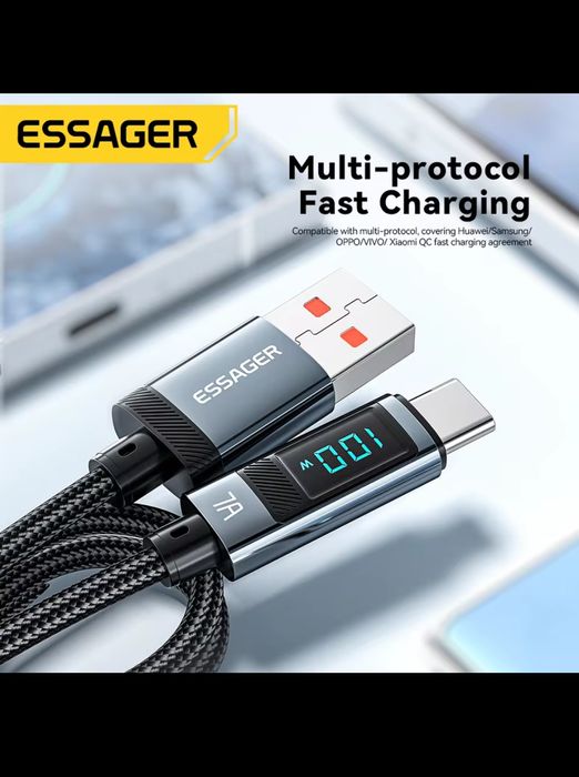 Kabel USB C z wyświetlaczem