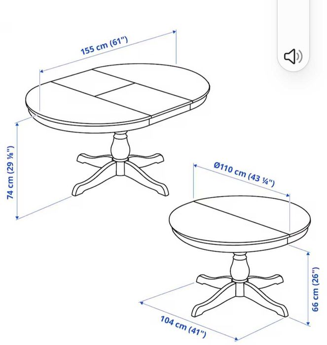 Mesa jantar extensivel