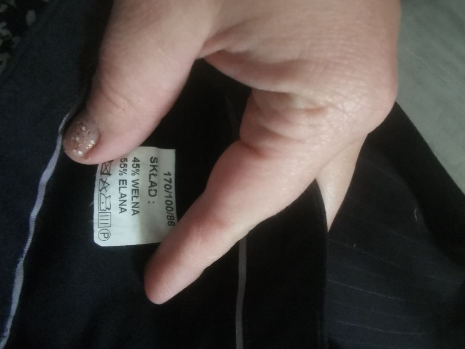 Spodnie eleganckie Wełna XL