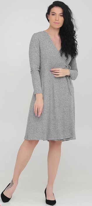Сіра кежуал сукня на запах Old Navy меланжева