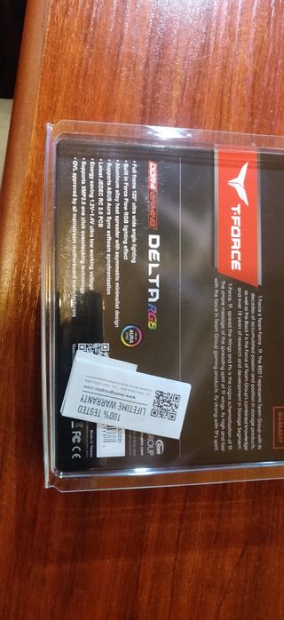 32 GB Team Group Delta RGB DDR4 3600  4x8gb CL18 Pretas.