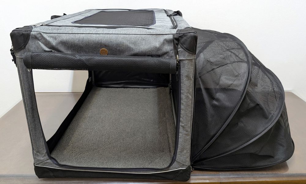 Pet Home Transporter Składana Torba Podróżna dla Psów z Tarasem L 91x61x58cm - NOWY