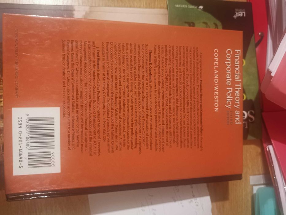 Financial Theory and Corporate Policy