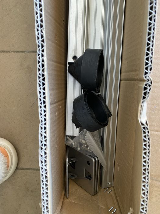 Stelaże pod solary,profile aluminiowe 2x40 rur