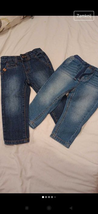 Jeansy chłopięce roz 86