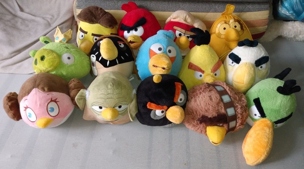 Zestaw dużych maskotek ANGRY BIRDS