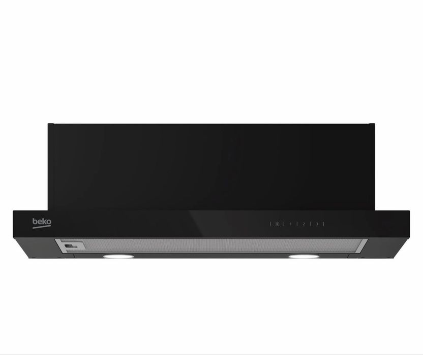 NOWY okap teleskopowy BEKO HNT62340B 60 cm czarny – nieużywany