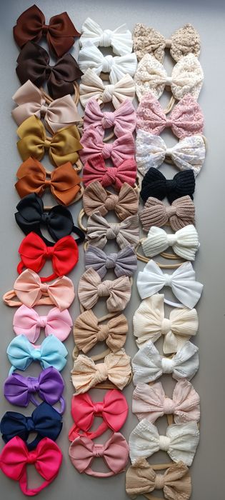 Пов'язки для дівчинки, пов'язки дитячі, бантики, великий асортимент.