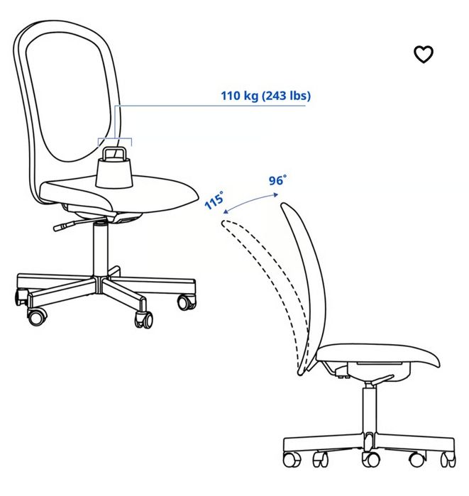 Krzesło Ikea FLINTAN