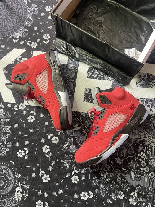 Jordan 5 Retro Red 42 Raging Bull Джордани красные
