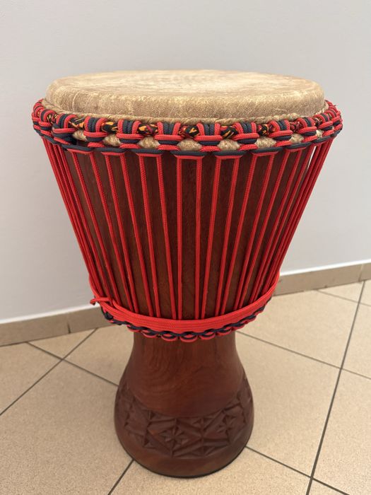 Profesjonalne djembe drewno Lenke (Mali) wykończenie Paul Grocott