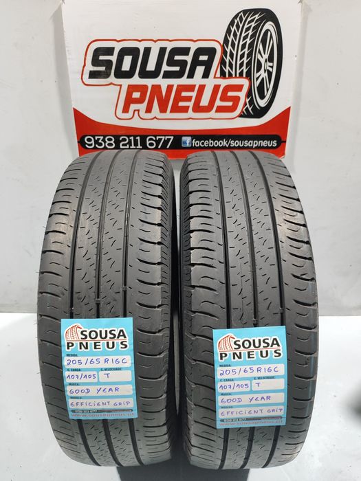 2 pneus semi novos 205-65R16C Good Year - Oferta dos Portes