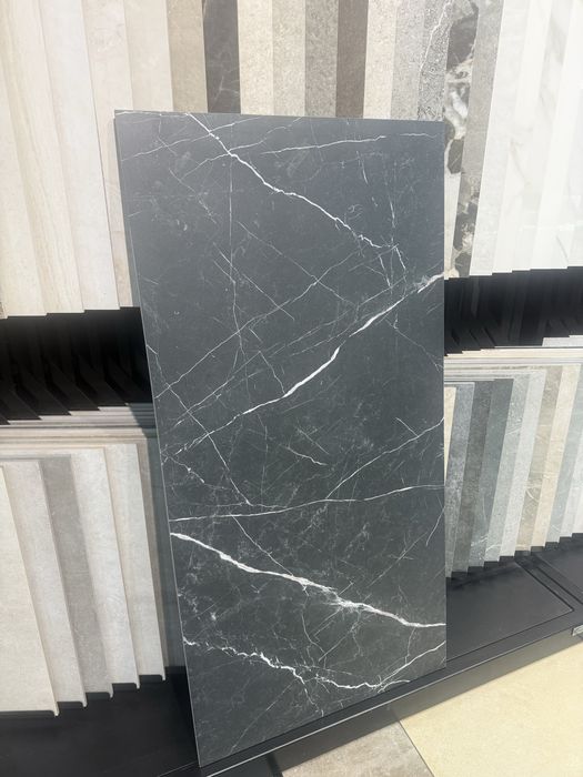 Plytki 60/120 Mat Artstone Black Gres Czarny Szkl. Rekt. PARADYZ