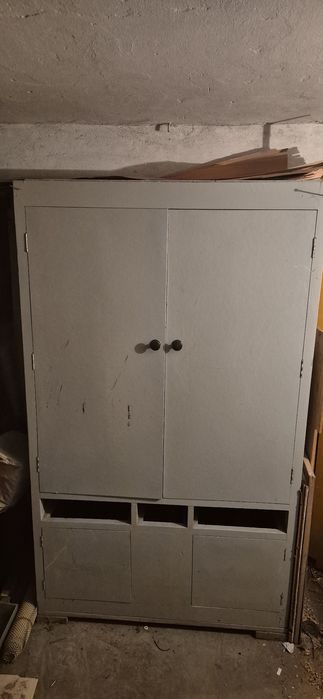 # GARAŻ # piwnica SZAFA gospodarcza drewno drewniana - SOLIDNA