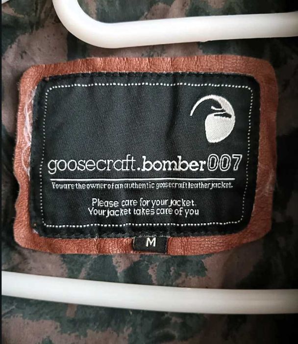 Kurtka Skóra Naturalna Kultowej Marki „ Goosecraft-007 ”r.(S/M) Unisex