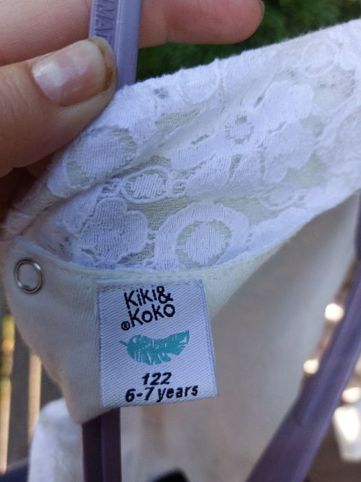 Біле мережево плаття платтячко 122 128 6 7 років