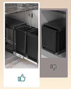 SONGMICS Kosz na odpady kuchenne