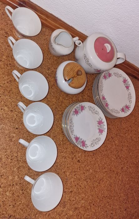 Conjunto de chá porcelana