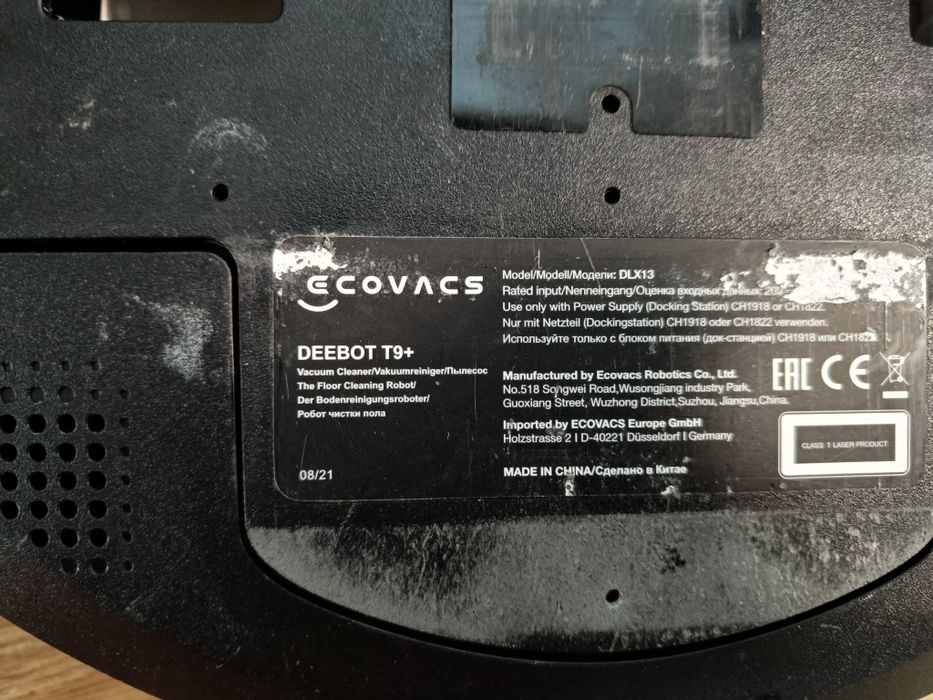 Robót sprzątający deebot t9+ ecovacs uszkodzony