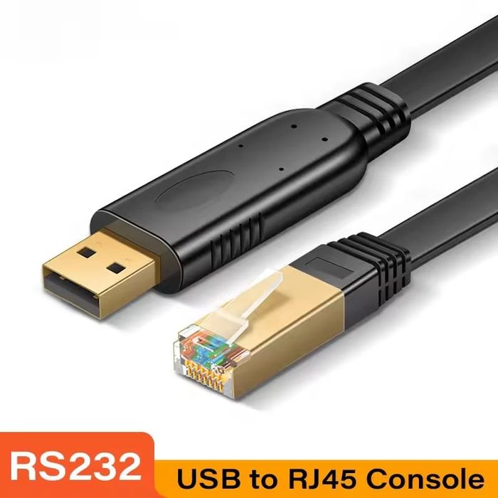 Cabo Consola 3m USB RS232 PL2303 RJ45 PC, Adaptador Serial