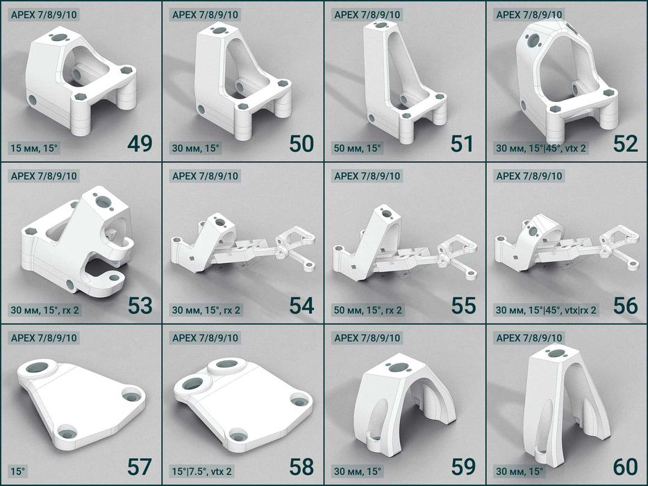 3d print for fpv, 3д друк для fpv. Тримач антени vtx