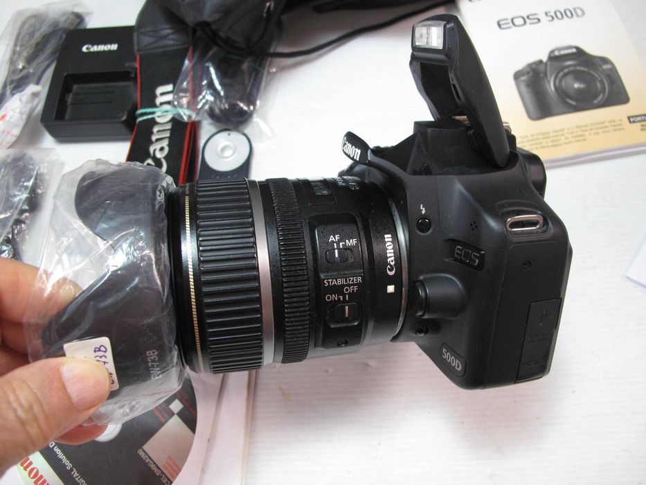 Canon 500D+lente canon 28-80 só 8 mil disparos, ver descrição