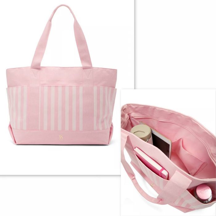 Лімітована сумка-шопер Victoria Secret Fashion Show чорна з камінцями